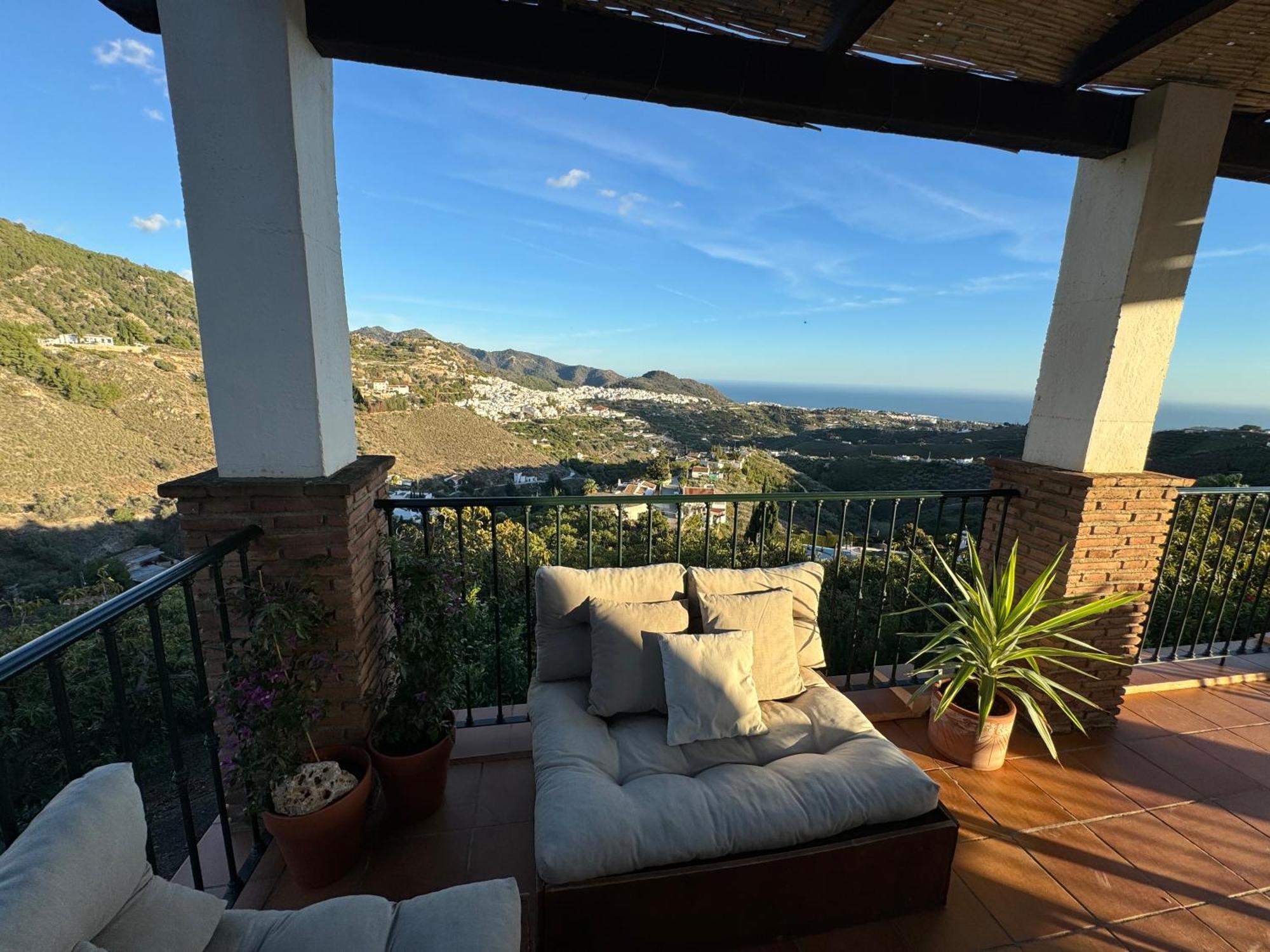 Villa En Frigiliana Con Piscina, Jacuzzi Y Espectaculares Vistas Zewnętrze zdjęcie